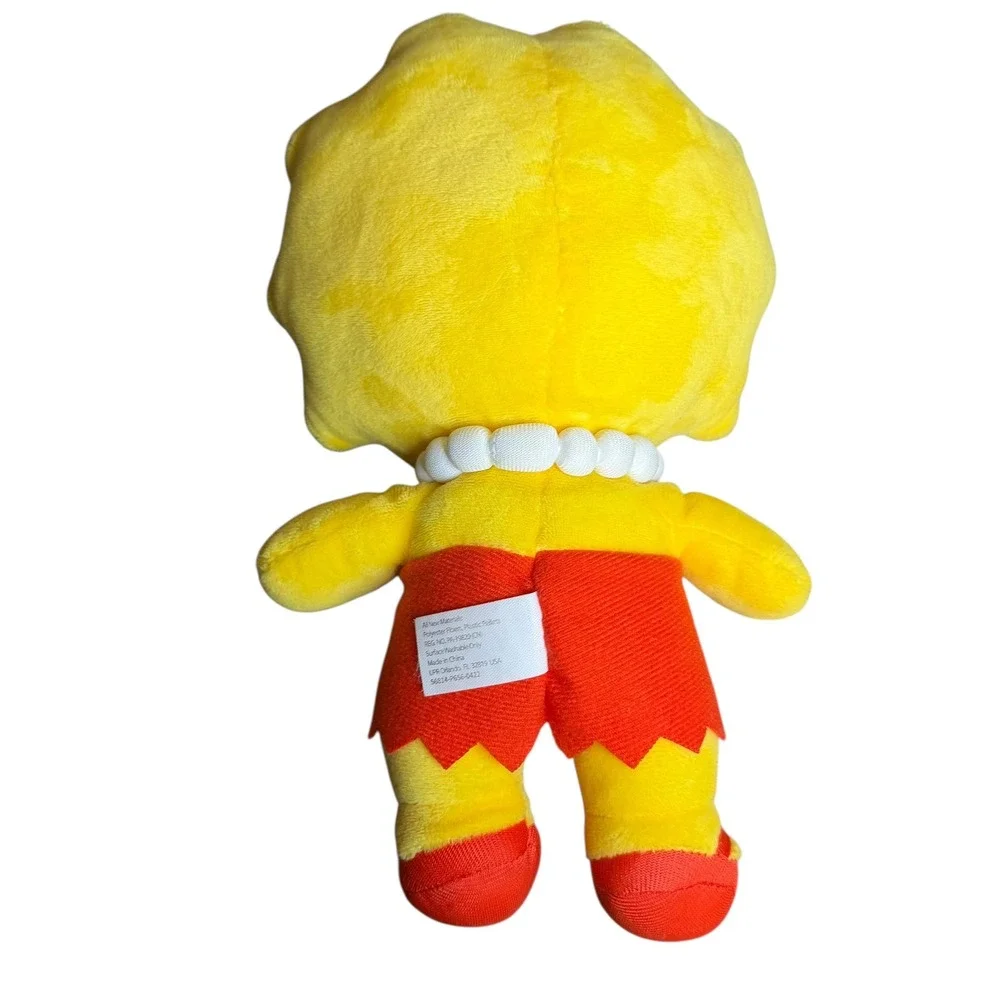 The Simpsons Lisa Simpson Plush Toy Yellow Red Dress Universal Studios 18mo+